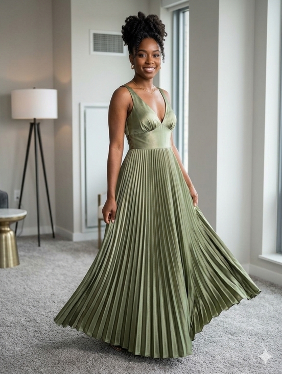 None and/or Unknown Dresses & Skirts - Sage Green Prom Bridesmaid Dress - Size 8 NWT